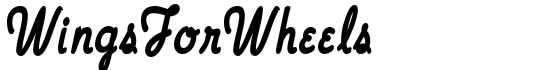 WingsForWheels - Download Thousands of Free Fonts at FontZone.net