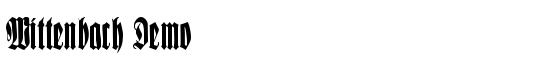 Wittenbach Demo - Download Thousands of Free Fonts at FontZone.net