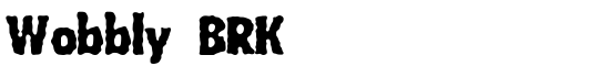 Wobbly BRK - Download Thousands of Free Fonts at FontZone.net