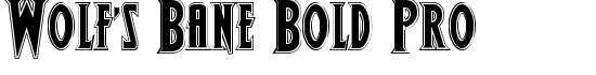 Wolf-s Bane Bold Pro - Download Thousands of Free Fonts at FontZone.net