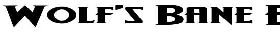 Wolf's Bane Expanded - Download Thousands of Free Fonts at FontZone.net
