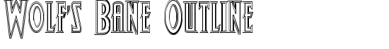 Wolf's Bane Outline - Download Thousands of Free Fonts at FontZone.net