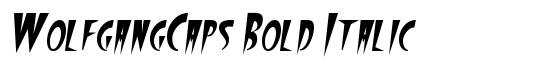 WolfgangCaps Bold Italic - Download Thousands of Free Fonts at FontZone.net