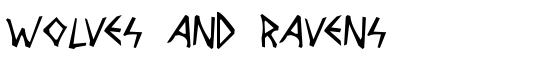 Wolves and Ravens - Download Thousands of Free Fonts at FontZone.net