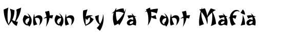 Wonton by Da Font Mafia - Download Thousands of Free Fonts at FontZone.net
