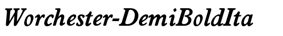 Worchester-DemiBoldIta - Download Thousands of Free Fonts at FontZone.net