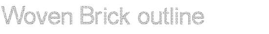 Woven Brick outline - Download Thousands of Free Fonts at FontZone.net