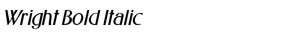 Wright Bold Italic - Download Thousands of Free Fonts at FontZone.net
