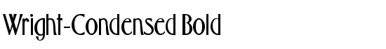 Wright-Condensed Bold - Download Thousands of Free Fonts at FontZone.net