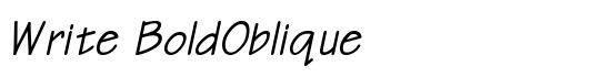 Write BoldOblique - Download Thousands of Free Fonts at FontZone.net