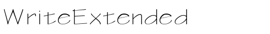 WriteExtended - Download Thousands of Free Fonts at FontZone.net