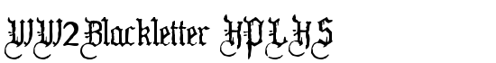 WW2Blackletter HPLHS - Download Thousands of Free Fonts at FontZone.net