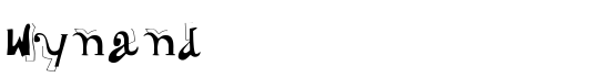Wynand - Download Thousands of Free Fonts at FontZone.net