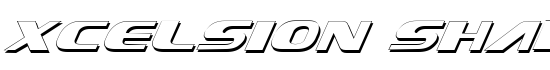 Xcelsion Shadow Italic - Download Thousands of Free Fonts at FontZone.net