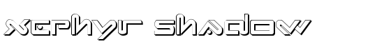 Xephyr Shadow - Download Thousands of Free Fonts at FontZone.net