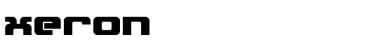 Xeron - Download Thousands of Free Fonts at FontZone.net