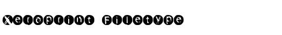 Xeroprint Filetype - Download Thousands of Free Fonts at FontZone.net