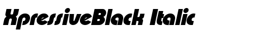 XpressiveBlack Italic - Download Thousands of Free Fonts at FontZone.net