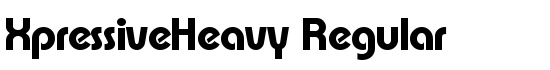 XpressiveHeavy Regular - Download Thousands of Free Fonts at FontZone.net