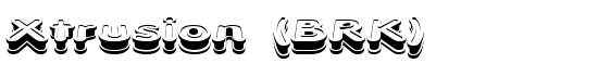 Xtrusion BRK - Download Thousands of Free Fonts at FontZone.net