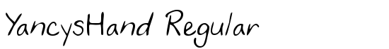 YancysHand Regular - Download Thousands of Free Fonts at FontZone.net
