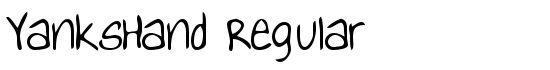 YanksHand Regular - Download Thousands of Free Fonts at FontZone.net