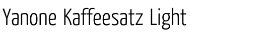 Yanone Kaffeesatz Light - Download Thousands of Free Fonts at FontZone.net