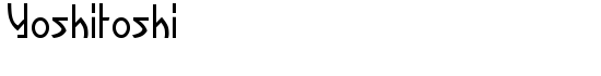 Yoshitoshi - Download Thousands of Free Fonts at FontZone.net