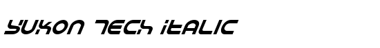 Yukon Tech Italic - Download Thousands of Free Fonts at FontZone.net