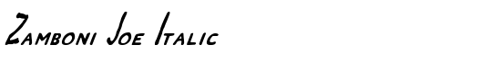 Zamboni Joe Italic - Download Thousands of Free Fonts at FontZone.net