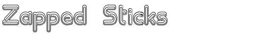 Zapped Sticks - Download Thousands of Free Fonts at FontZone.net