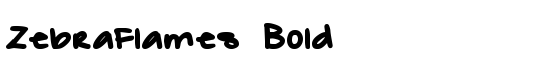ZebraFlames Bold - Download Thousands of Free Fonts at FontZone.net