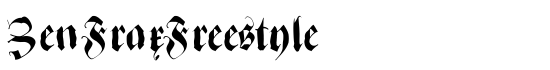 ZenFraxFreestyle - Download Thousands of Free Fonts at FontZone.net
