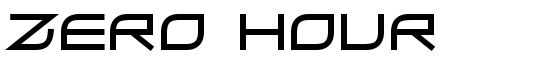 Zero Hour - Download Thousands of Free Fonts at FontZone.net