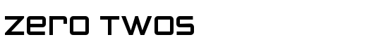 Zero Twos - Download Thousands of Free Fonts at FontZone.net