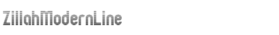 ZillahModernLine - Download Thousands of Free Fonts at FontZone.net