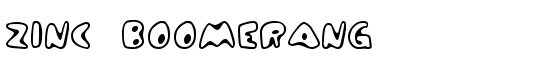 Zinc Boomerang - Download Thousands of Free Fonts at FontZone.net