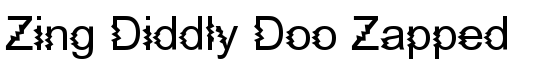 Zing Diddly Doo Zapped - Download Thousands of Free Fonts at FontZone.net