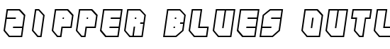 Zipper blues Outline - Download Thousands of Free Fonts at FontZone.net