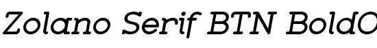 Zolano Serif BTN BoldOblique - Download Thousands of Free Fonts at FontZone.net