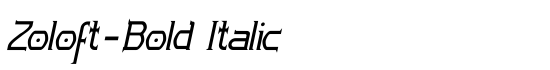Zoloft-Bold Italic - Download Thousands of Free Fonts at FontZone.net