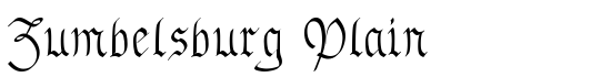 Zumbelsburg Plain - Download Thousands of Free Fonts at FontZone.net